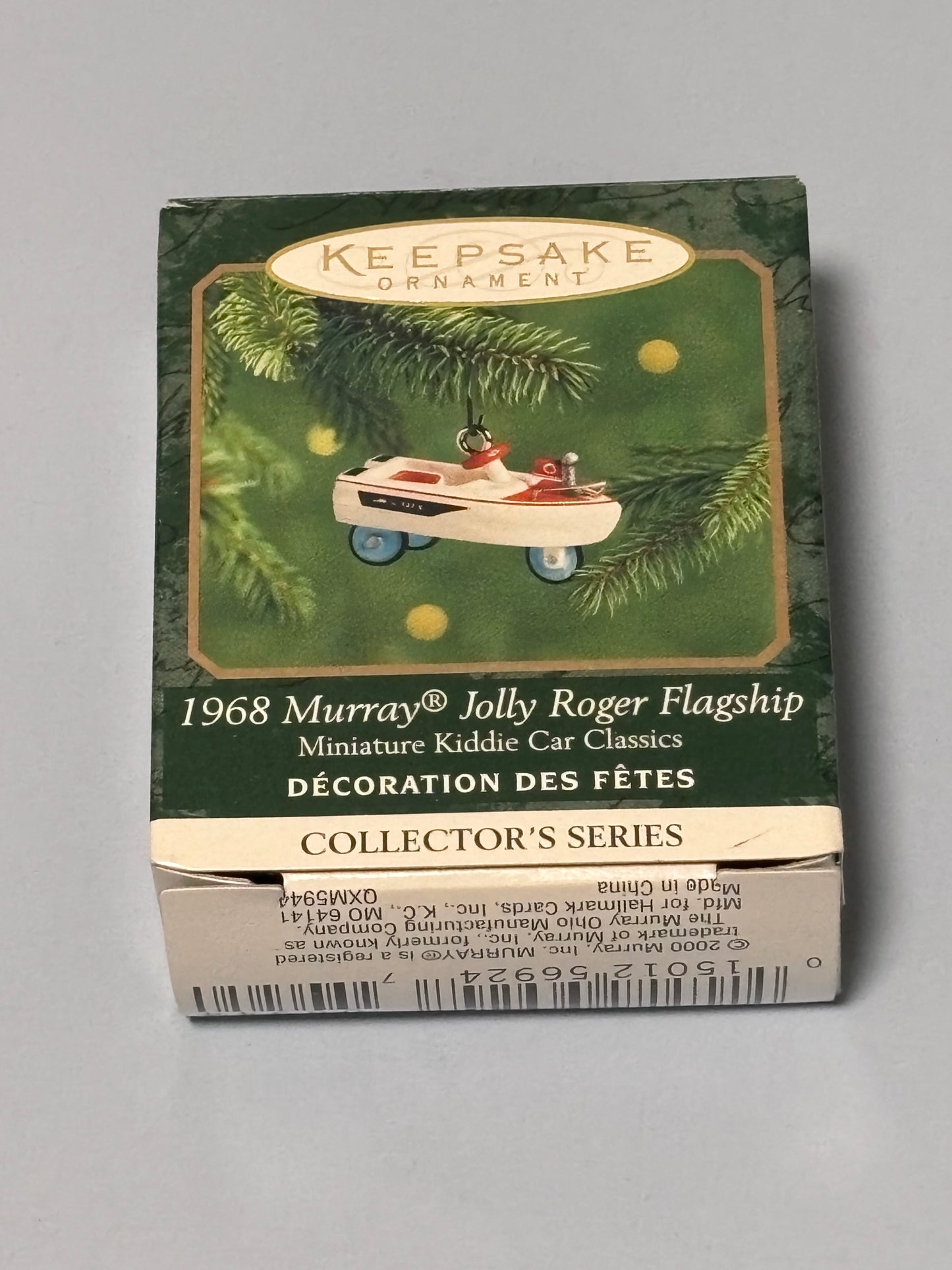 Hallmark Keepsake Miniature Ornament 1968 Murray Jolly Roger Flagship Kiddie Car
