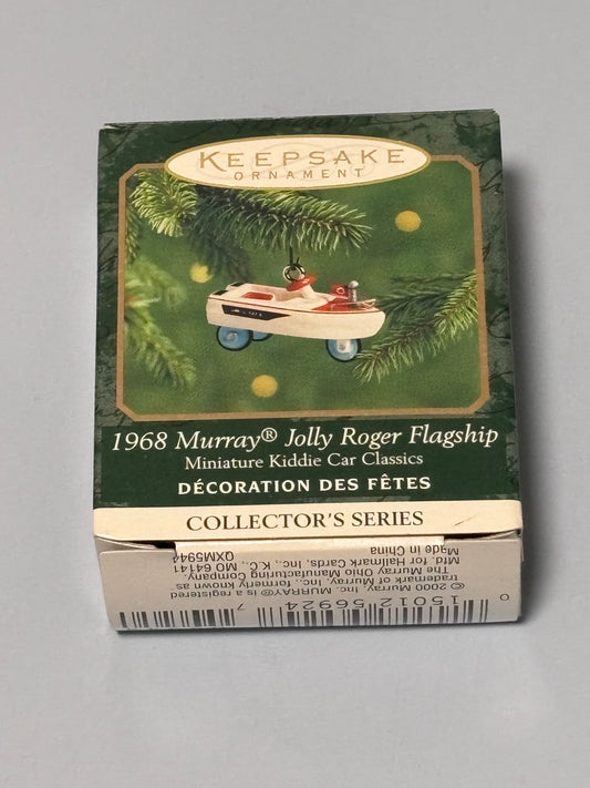 Hallmark Keepsake Miniature Ornament 1968 Murray Jolly Roger Flagship Kiddie Car