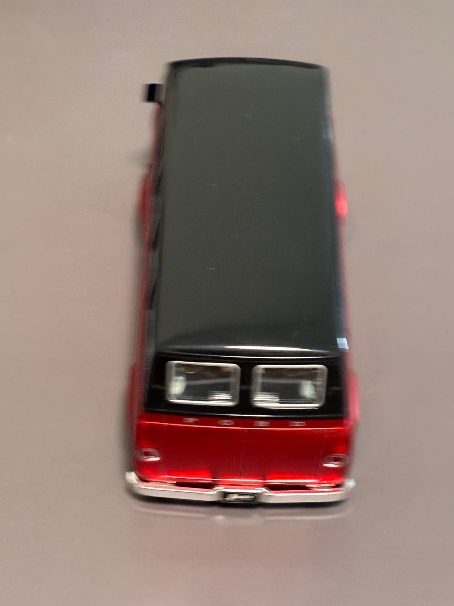 1965 Ford Econoline Bus - Red & Black 1/24 Scale by Jada