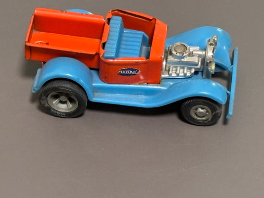 Vintage Tiny Tonka Scorcher #454 Ford Model T Hot Rod Truck Toy 1970's Red/ Blue