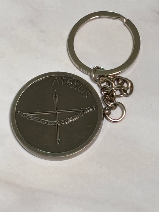 God of War Challenge Coin Kratos Atreus Keychain Loot Crate Limited Edition
