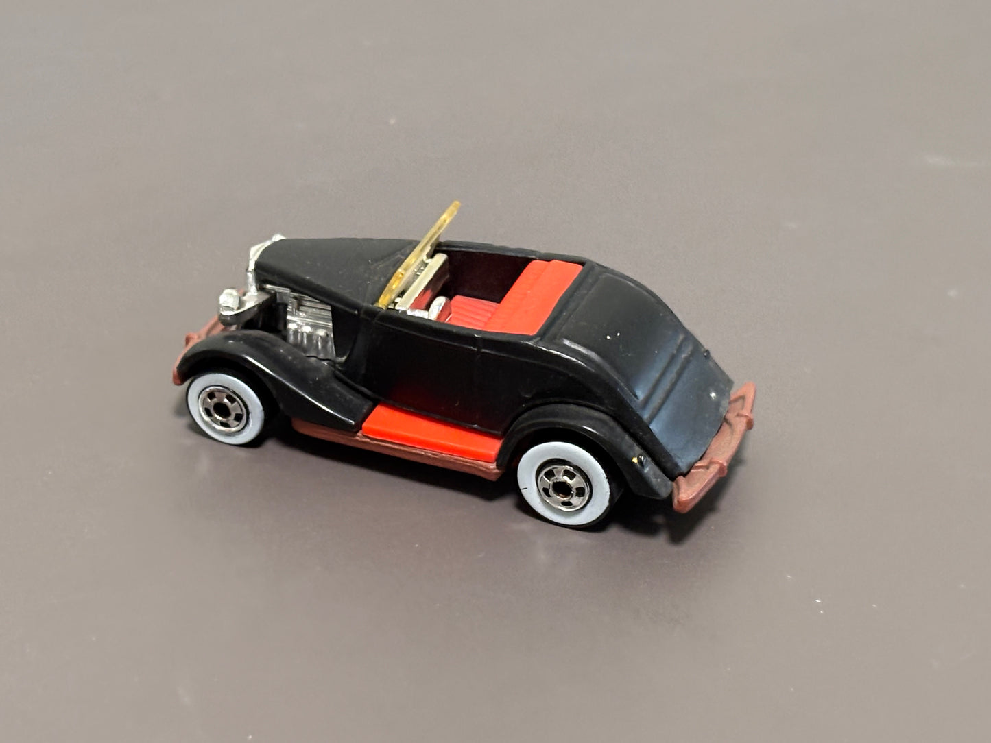 1996 Hot Wheels Lil' Black & Red '33 Ford Convertible 1/64 Diecast Hot Rod