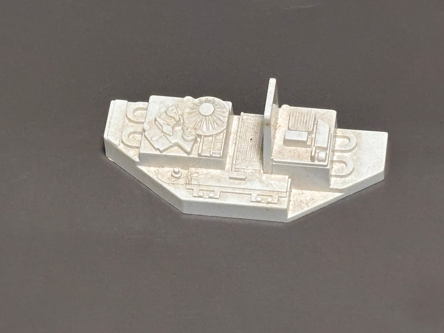 GI Joe 1985 Snow Cat White Engine Hatch Cover Vintage Vehicle Part ARAH M-3940
