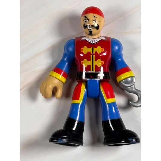 Imaginext Pirate Figure 3"Tall Replacement Figure From Black & Red Pirate Ship