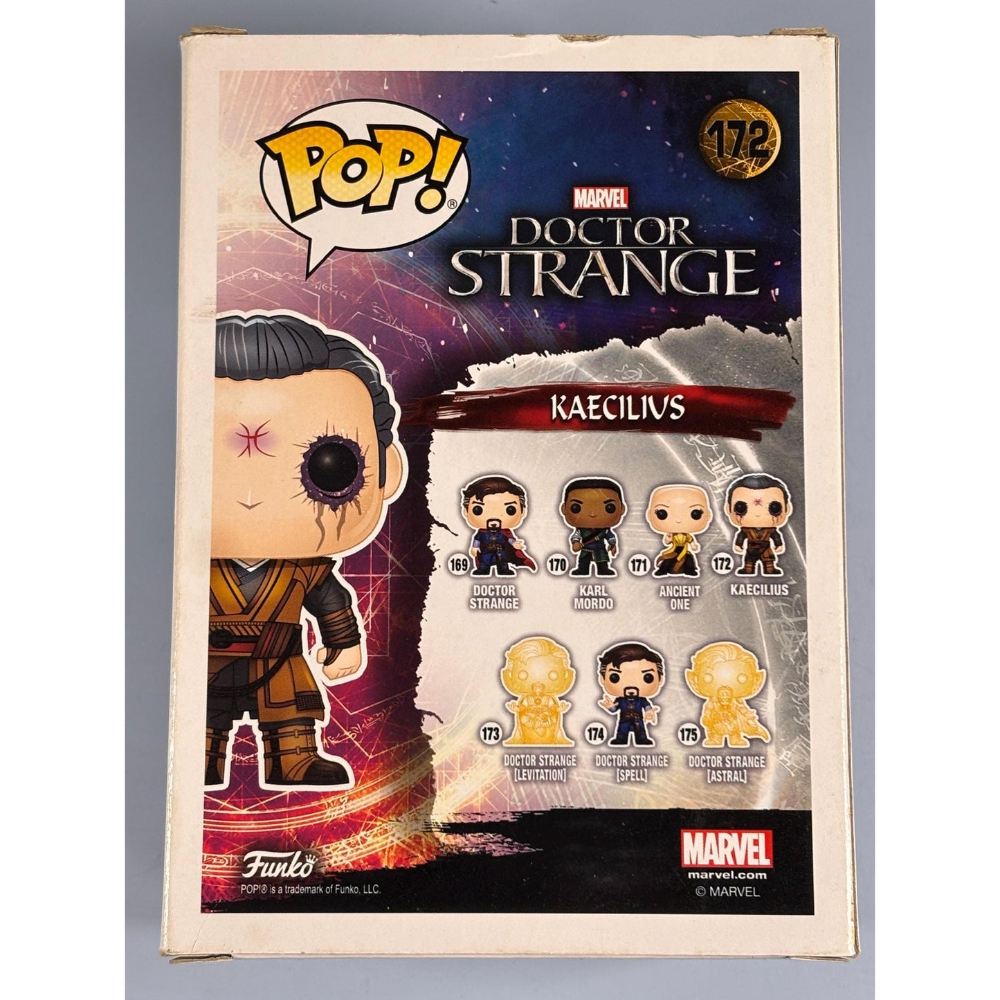 Funko Pop! Marvel Doctor Strange Kaecilius #172 Vinyl Figure New