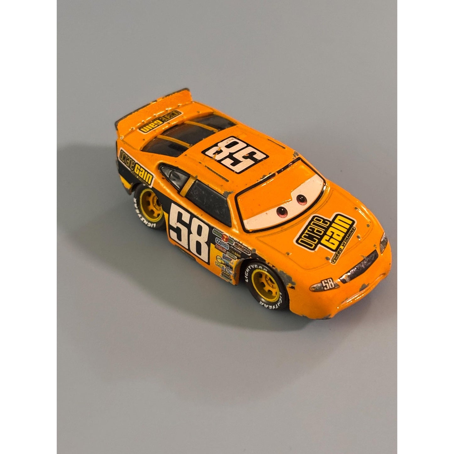 Disney Pixar Cars Movie Exclusive Octane Gain #58 Car Yellow