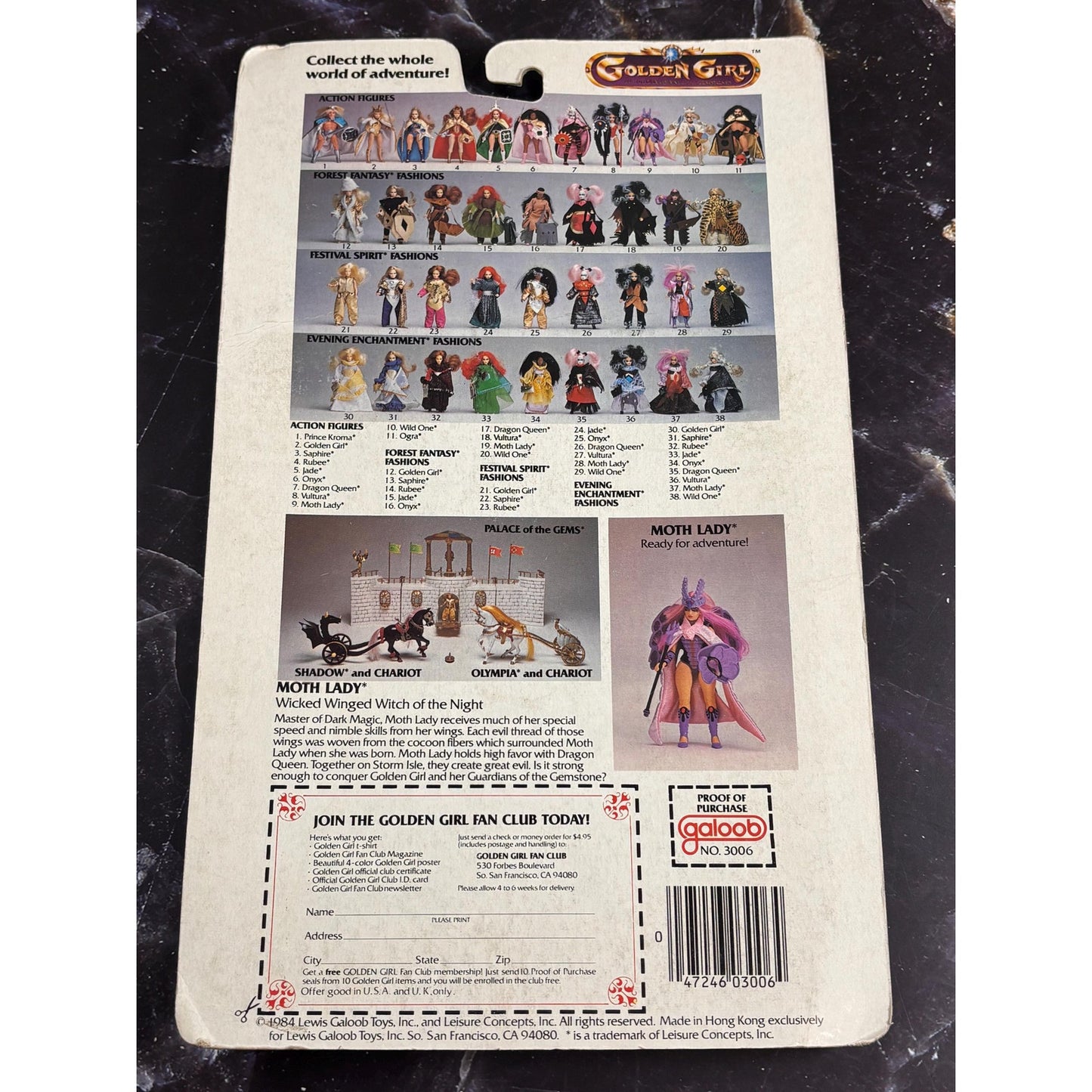Vintage 1984 GALOOB Golden Girls Adventure Fashion Forest Fantasy Outfits
