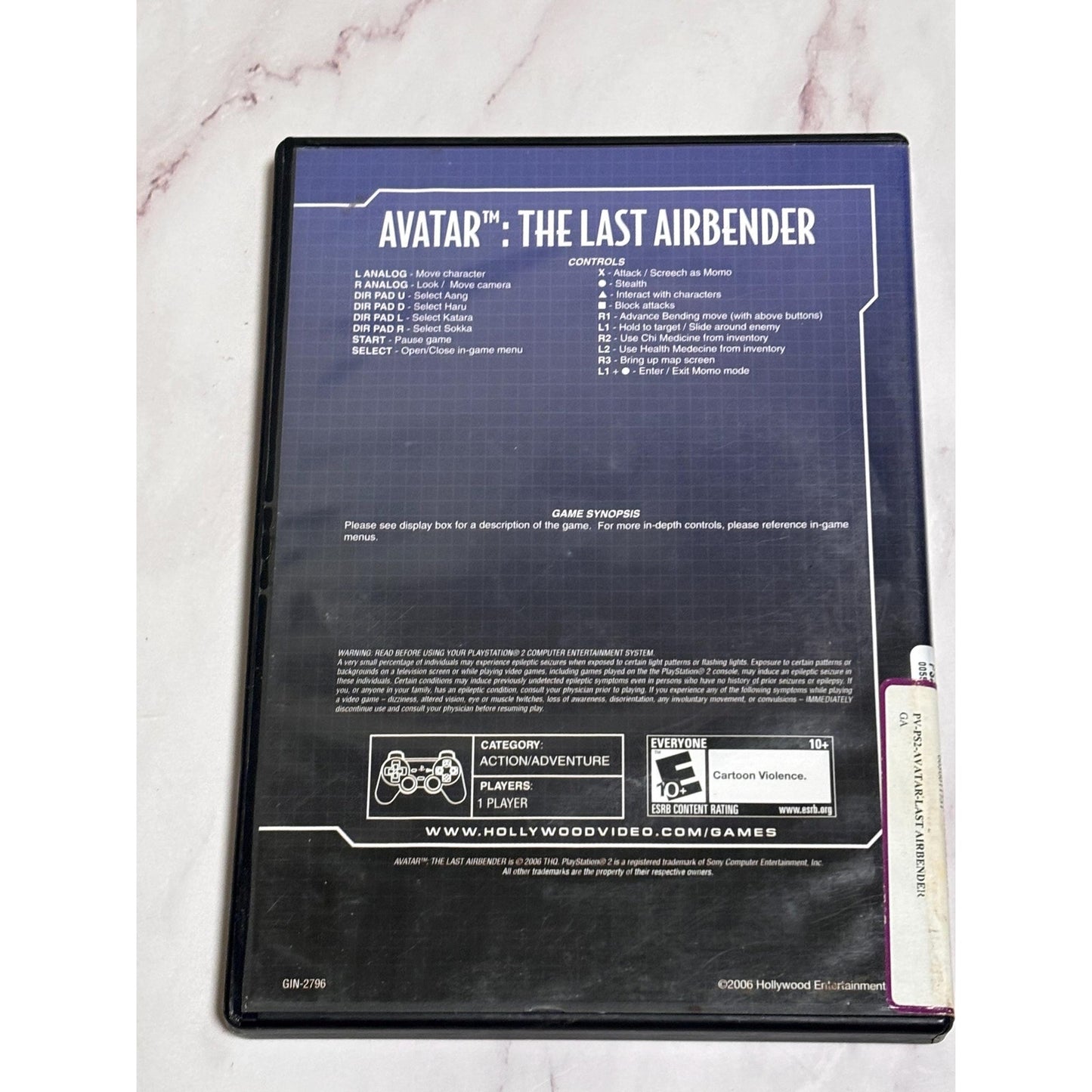 Avatar The Last Airbender PS2 PlayStation 2 Complete CIB