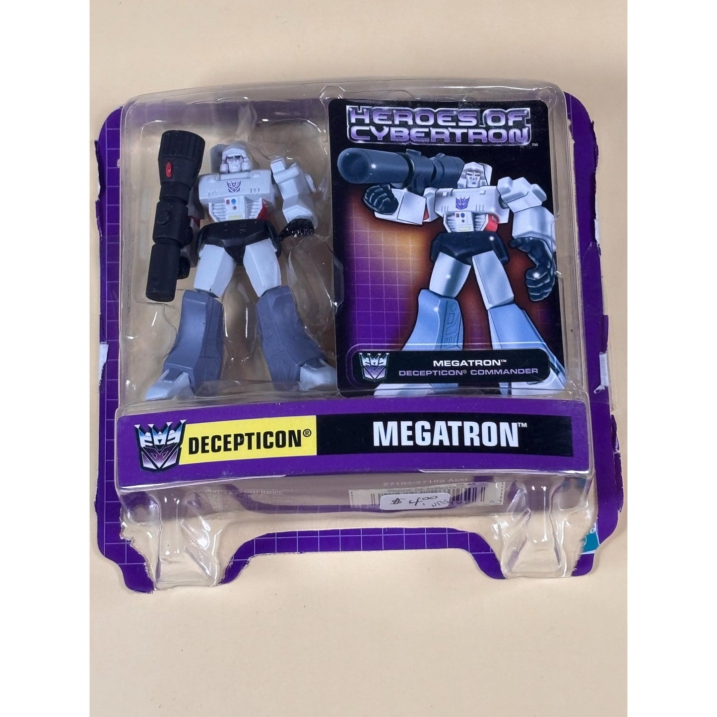 Megatron Transformers HOC Heroes of Cybertron Decepticon Action Figure NEW 2001