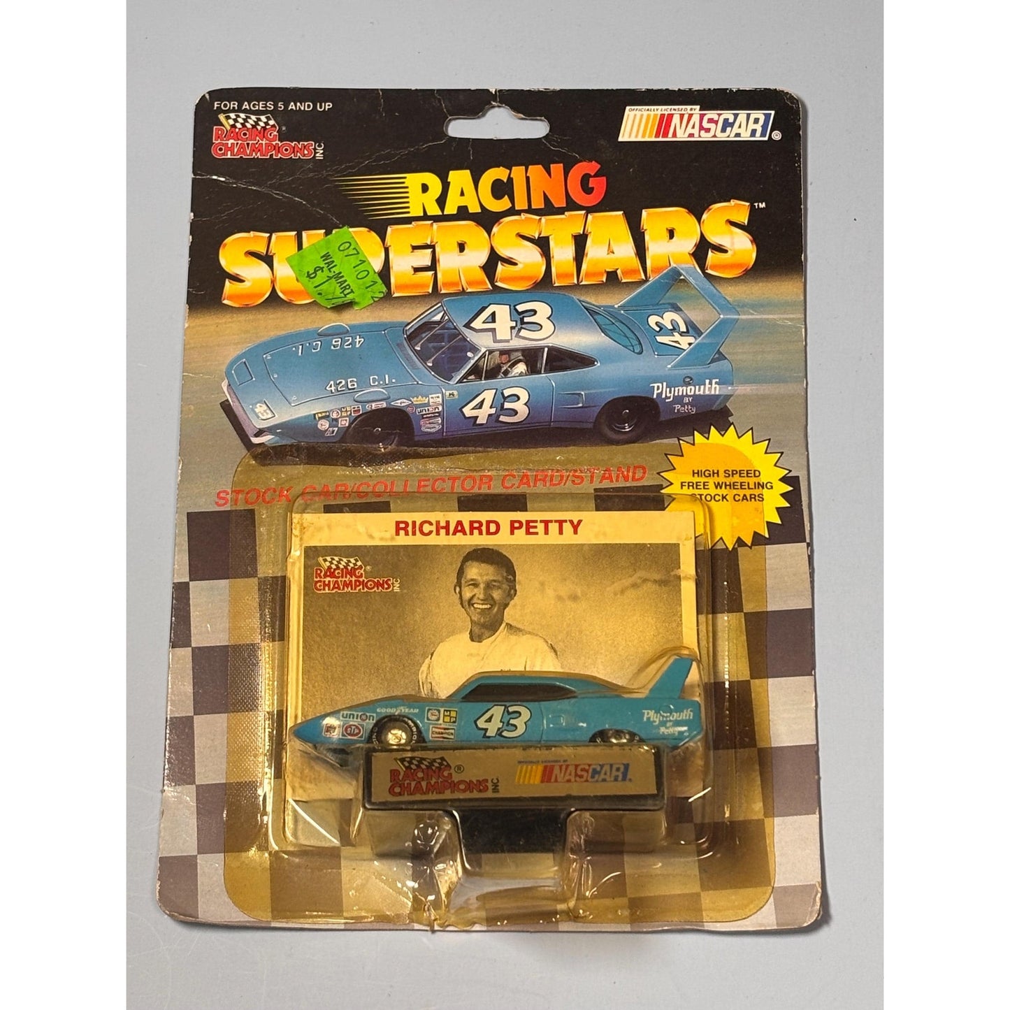 1991 Racing Champions NASCAR Superstars 1/64 #43 Richard Petty Plymouth Super