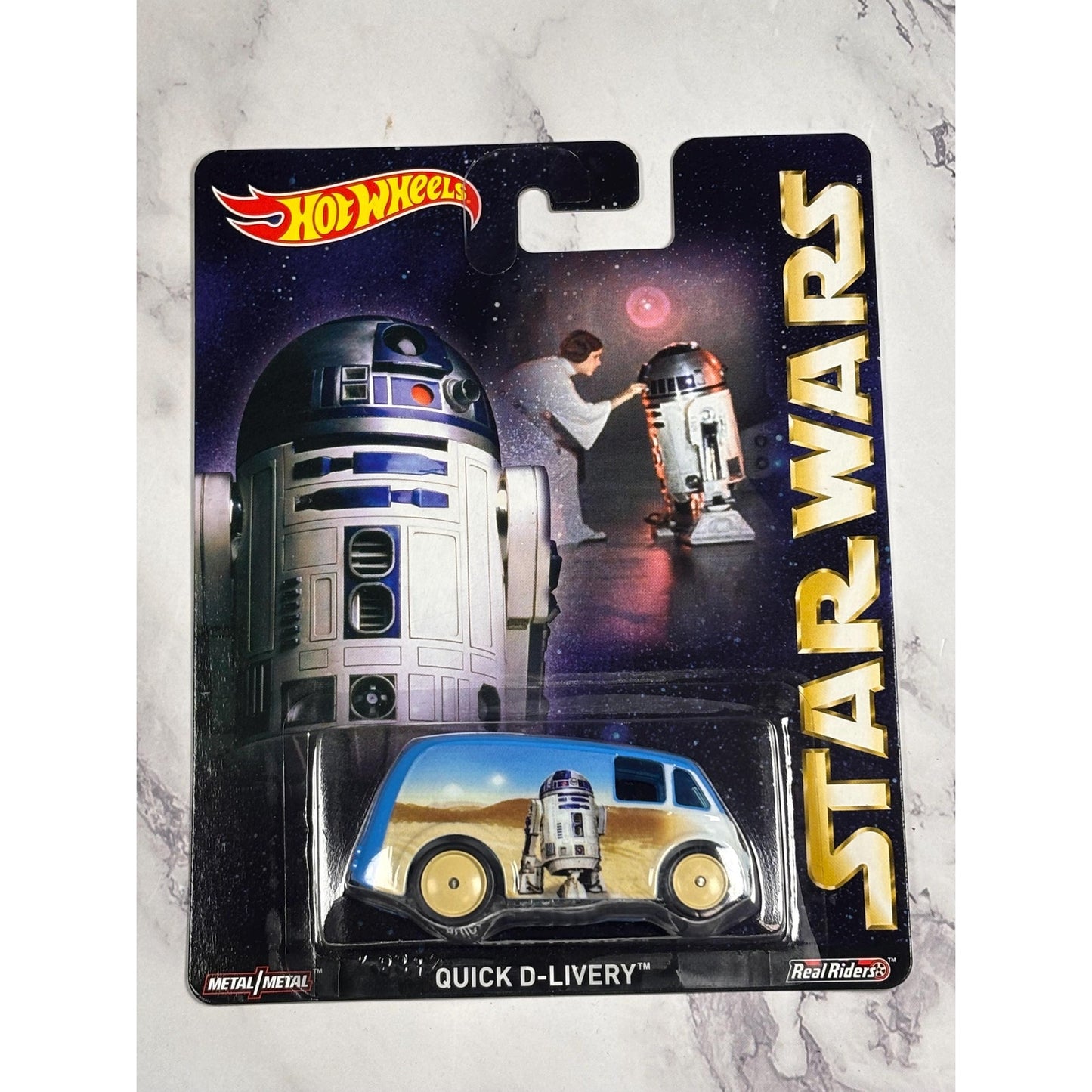 Hot Wheels Star Wars Quick D-Livery 1:64 Pop Culture R2-D2 Real Riders New 2015