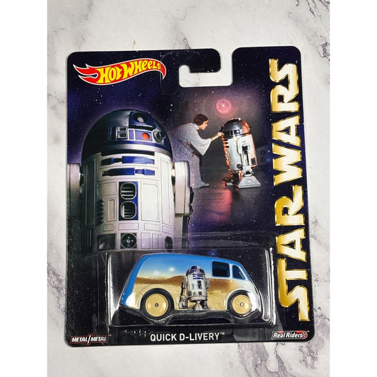 Hot Wheels Star Wars Quick D-Livery 1:64 Pop Culture R2-D2 Real Riders New 2015