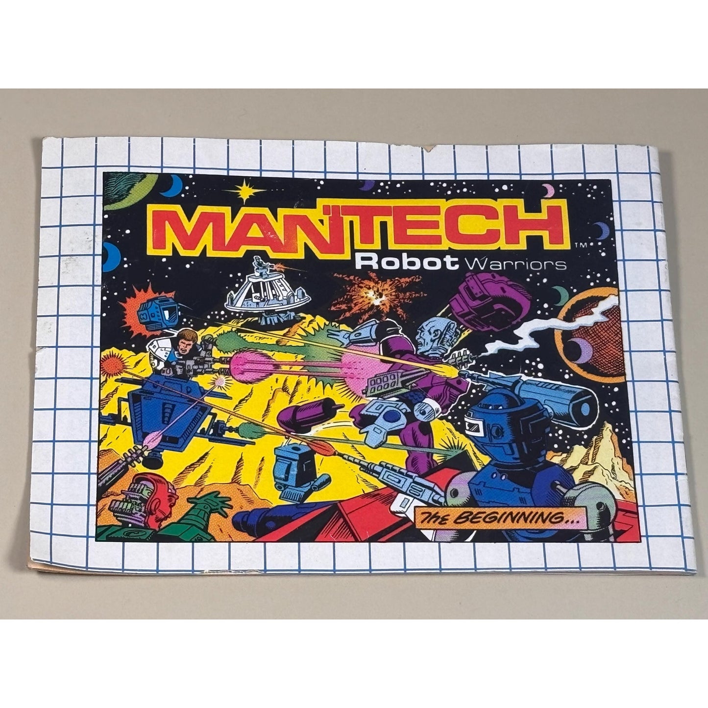 VTG Vintage 1983 ManTech Robot Warriors The Beginning Comic Book Remco