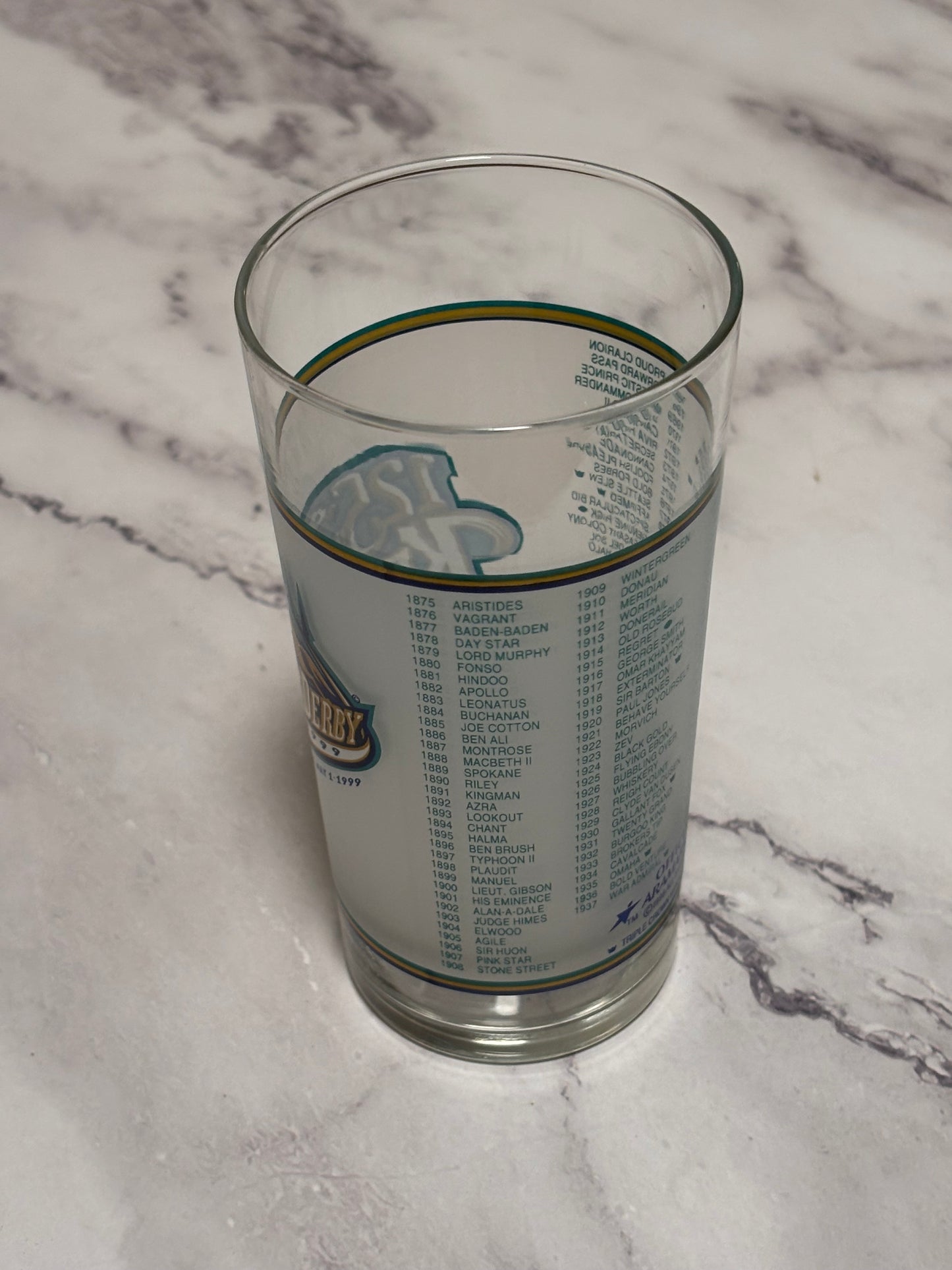 1999 Kentucky Derby Official 125th Churchill Downs Vintage Julep Glass Louisville