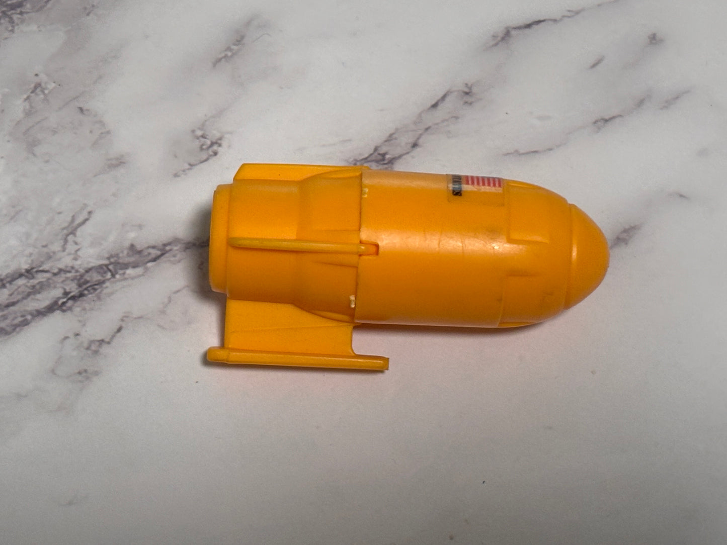 GI Joe General Mortar Shell Bomb Yellow Vehicle Part Piece 1990 Vintage