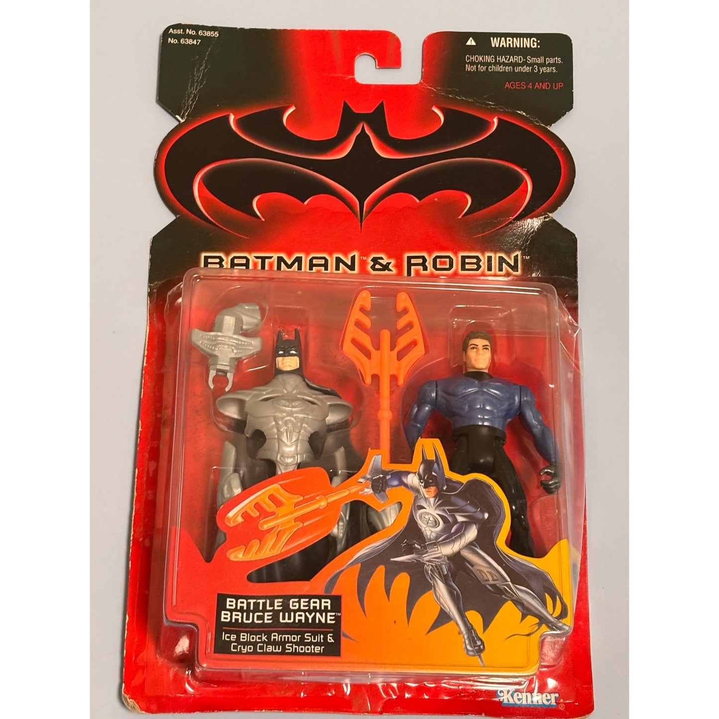 1997 Batman & Robin Battle Gear Bruce Wayne Battle Action Figure Kenner