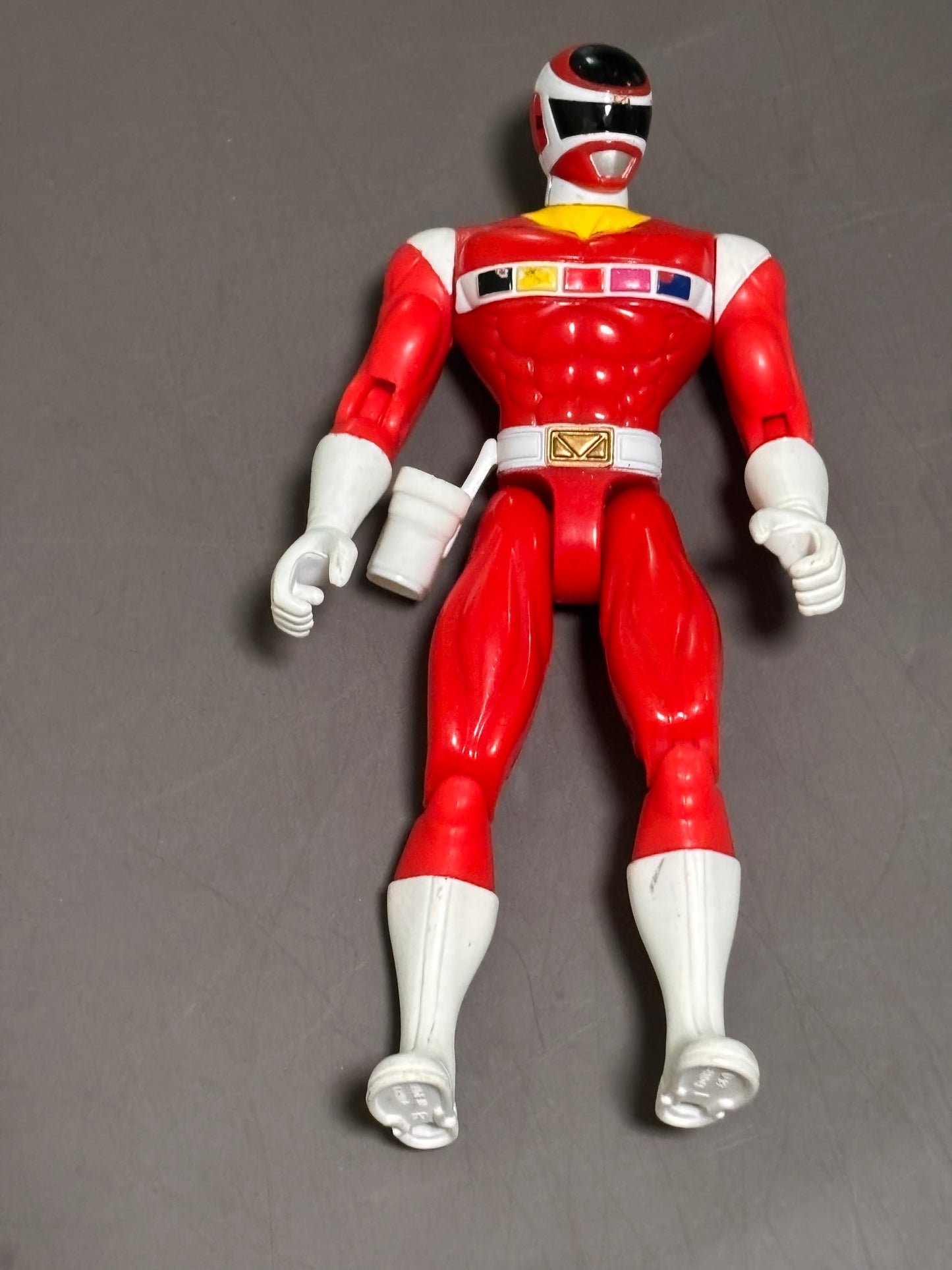 Vintage 1997 Bandai Power Rangers In Space Red Ranger 5.5" Figure