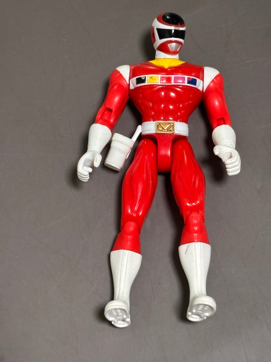 Vintage 1997 Bandai Power Rangers In Space Red Ranger 5.5" Figure