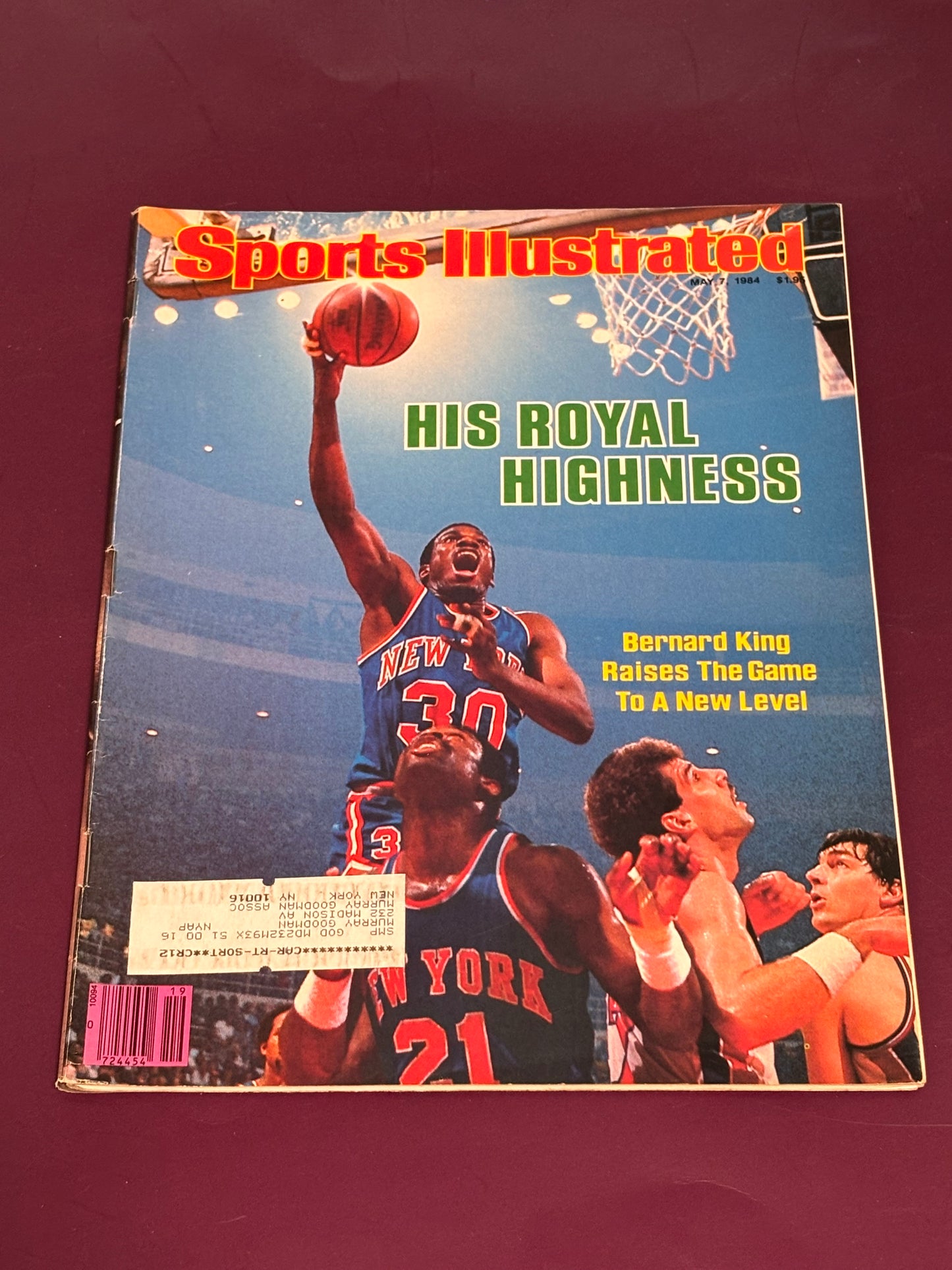 Sports Illustrated Feb 27 1984 Basketball Bernard King Vol 35 No 9 Illustrated Knicks