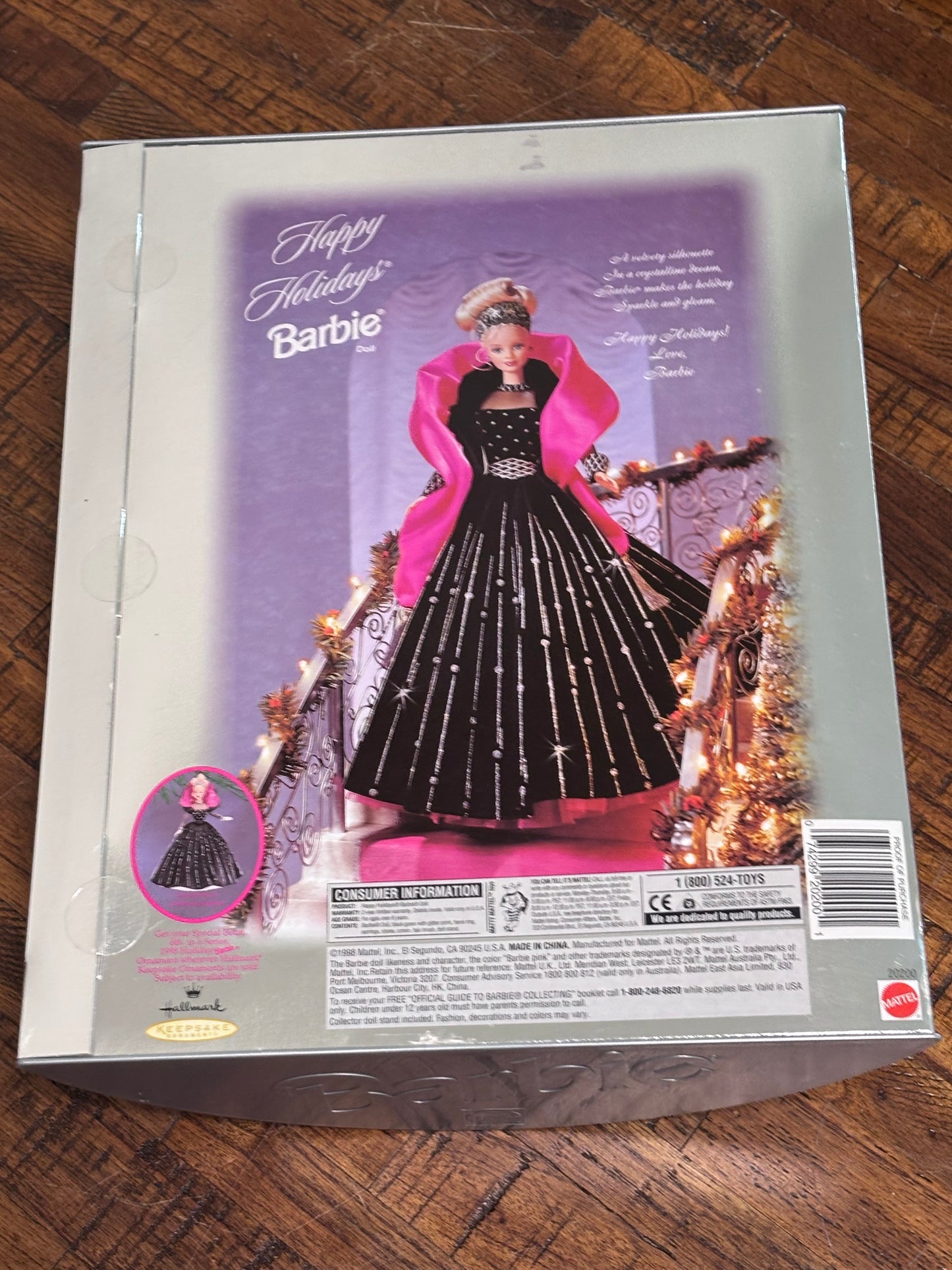 Vintage Mattel 1998 Special Edition Happy Holidays Barbie Doll # 20200
