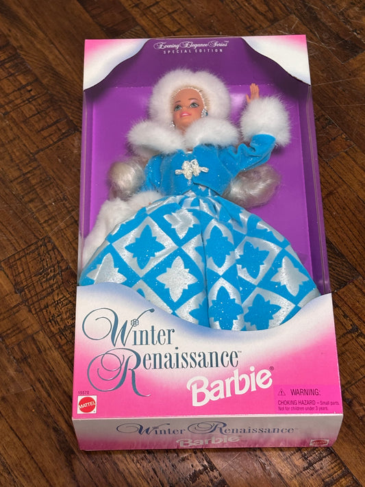 Winter Renaissance Barbie Doll Evening Elegance Series Mattel #15570 New 1996