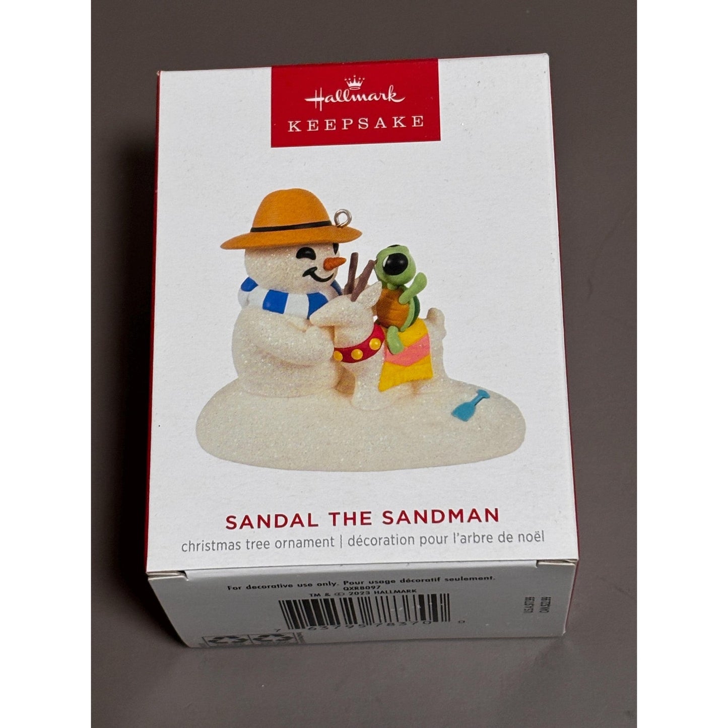 2023 Hallmark Sandal The Sandman Snowman #2 Series Christmas Tree Ornament NEW