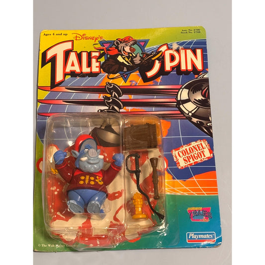 Tale Spin COLONEL SPIGOT Figure Disney Adventure Tales Playmates 1991 Vintage