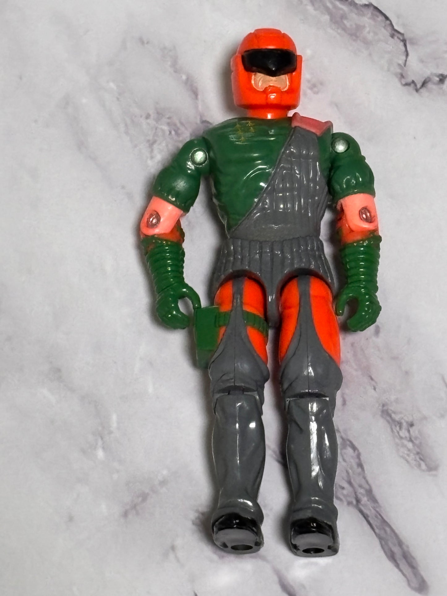 1991 GI Joe Flak Viper Cobra Anti Aircraft Trooper Hasbro Action Figure Orange