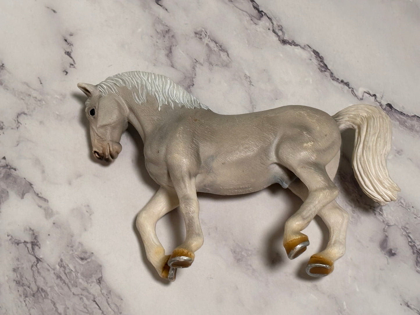 Schleich Lipizzaner Stallion Horse Toy Figure White 2004 Vintage 5"x4" Germany