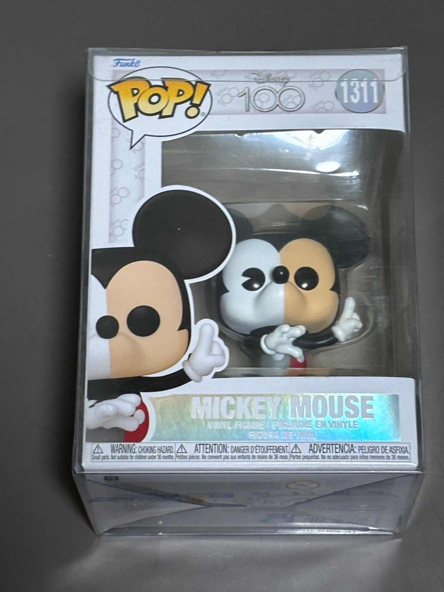 XxFunko Pop! Disney Mickey Mouse Half Color Half B&W #1311 Hot Topic Exclusive