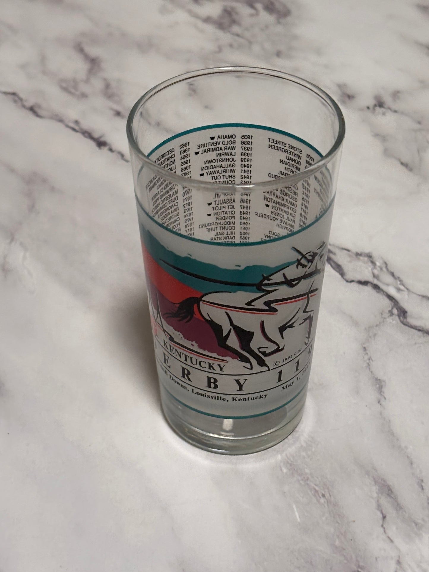 1993 Kentucky Derby Official 119th Churchill Downs Vintage Julep Glass Louisville