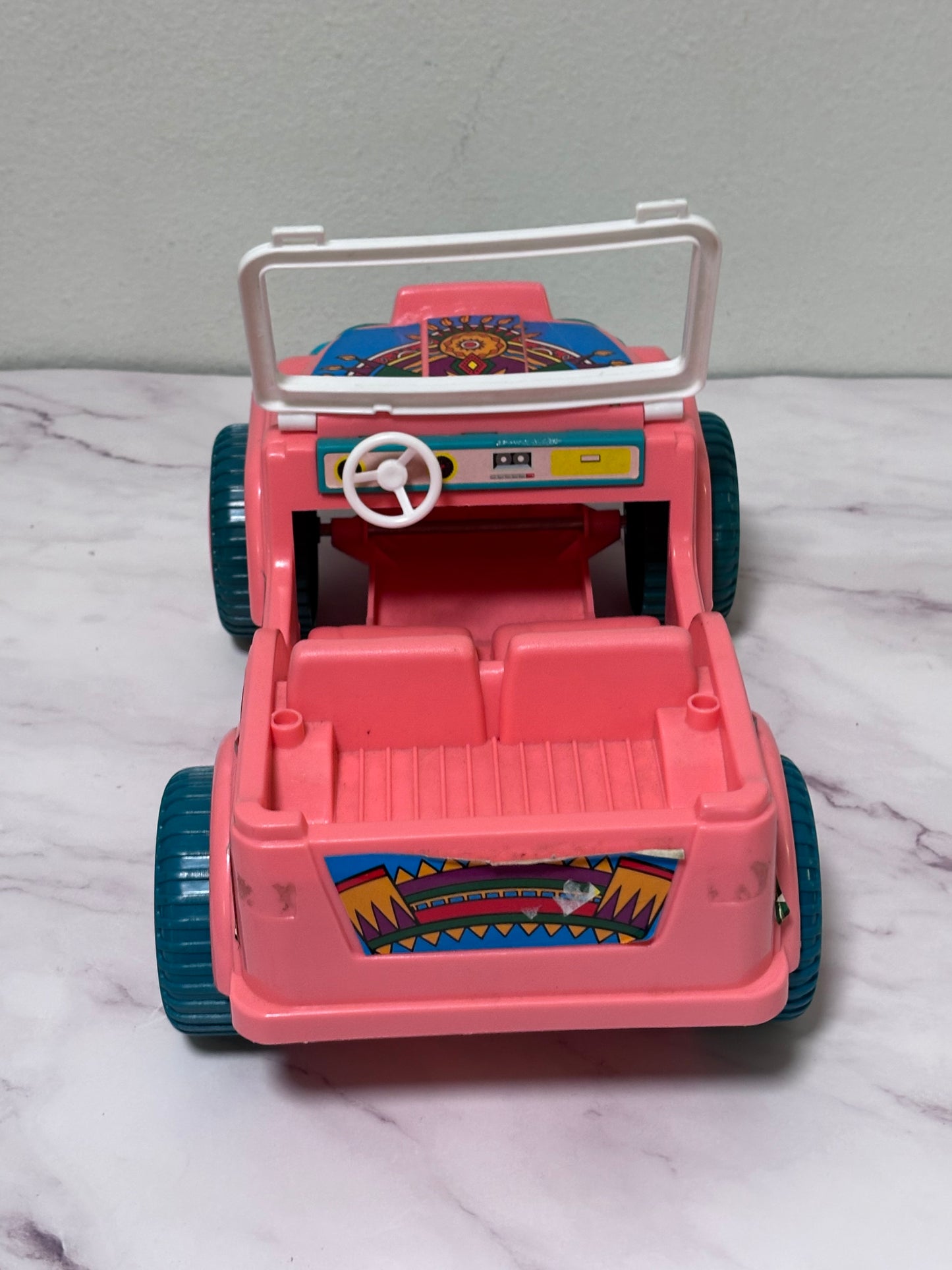Vintage Barbie Western Fun Desert Rider Jeep Vehicle 1987 Arco Mattel