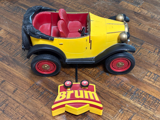 Vintage Radio Shack Brum Convertible Car Roadster Jalopy With Remote