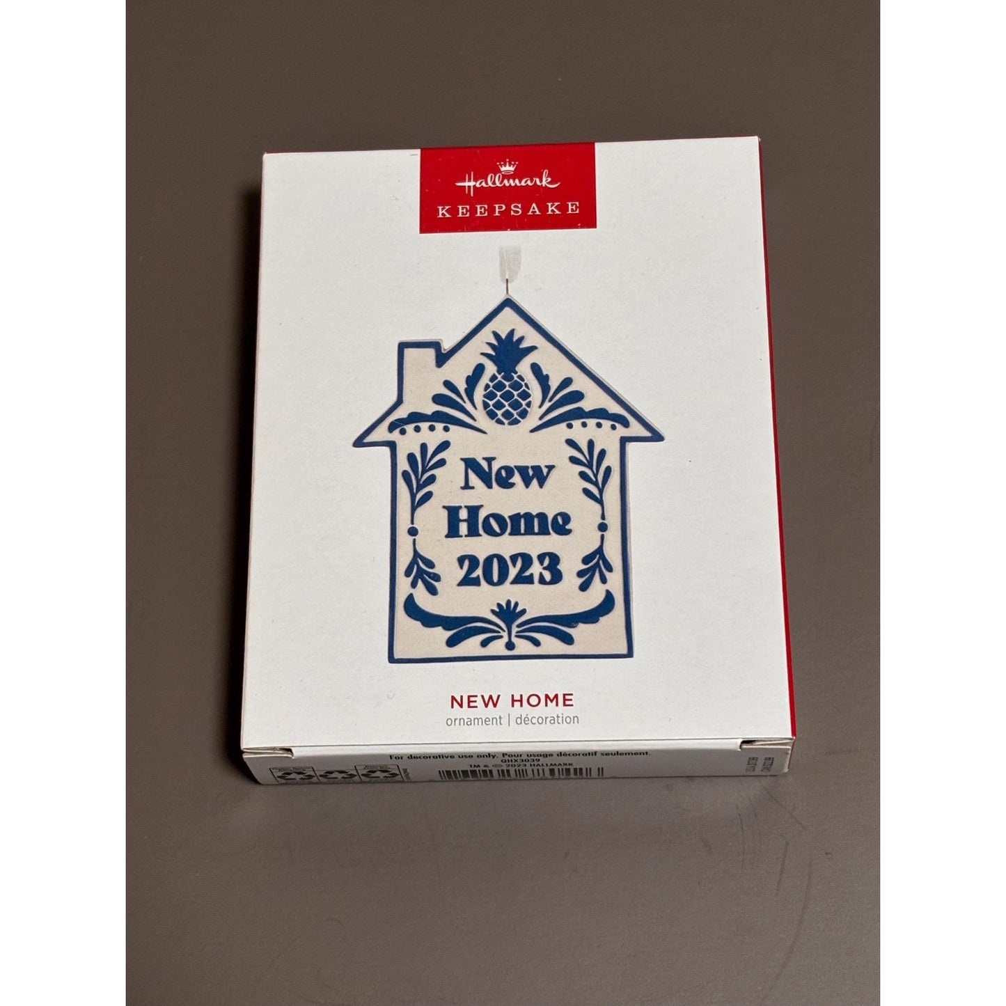 Hallmark 'New Home' Porcelain House Shape Dated Ornament-2023 New