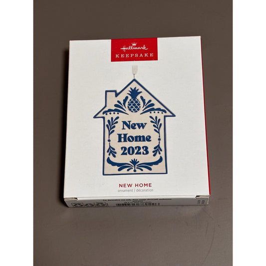 Hallmark 'New Home' Porcelain House Shape Dated Ornament-2023 New