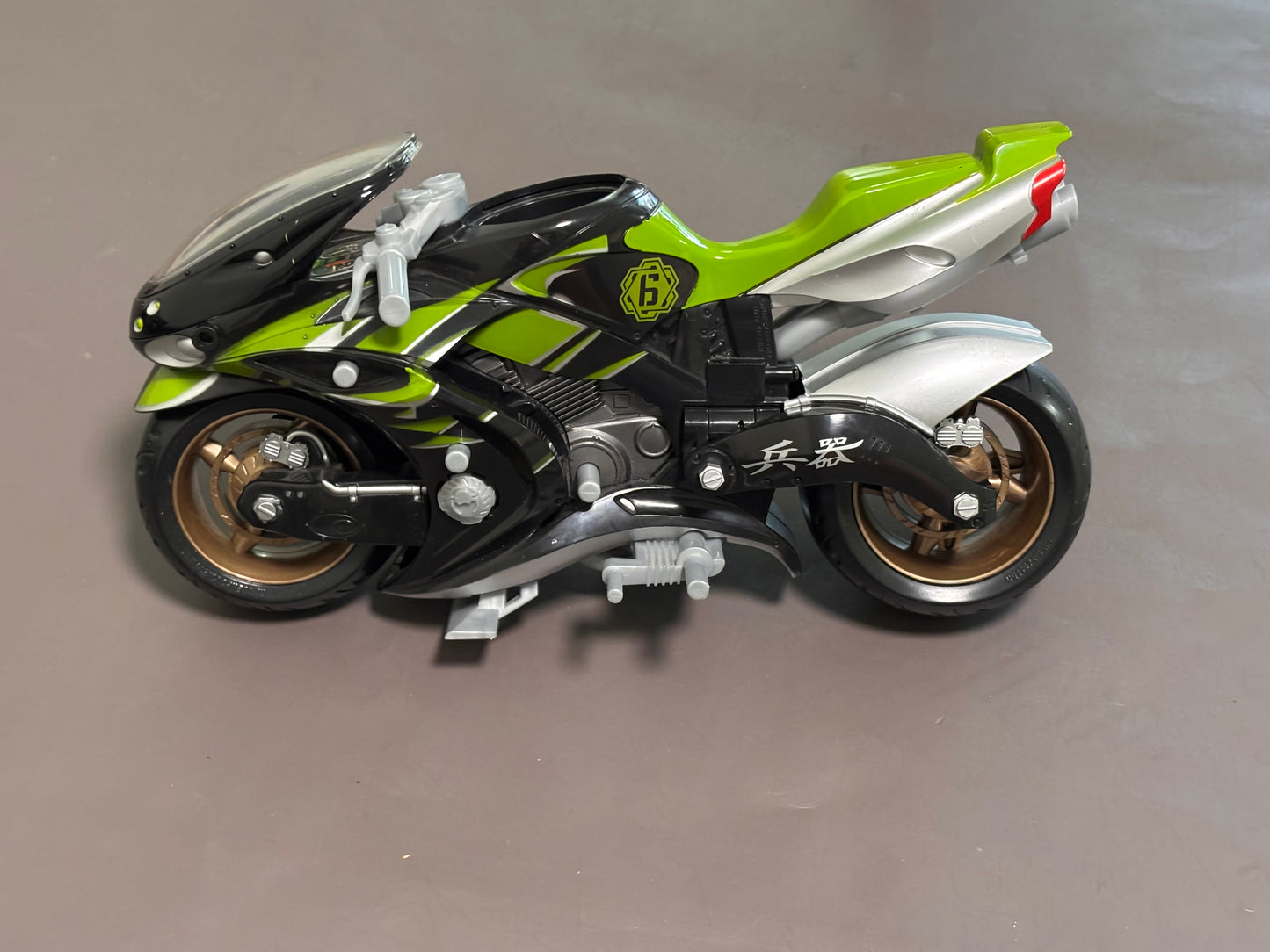 2005 GI JOE Sigma 6 Ninja Hovercycle Motorcycle Hasbro Action Figure Green
