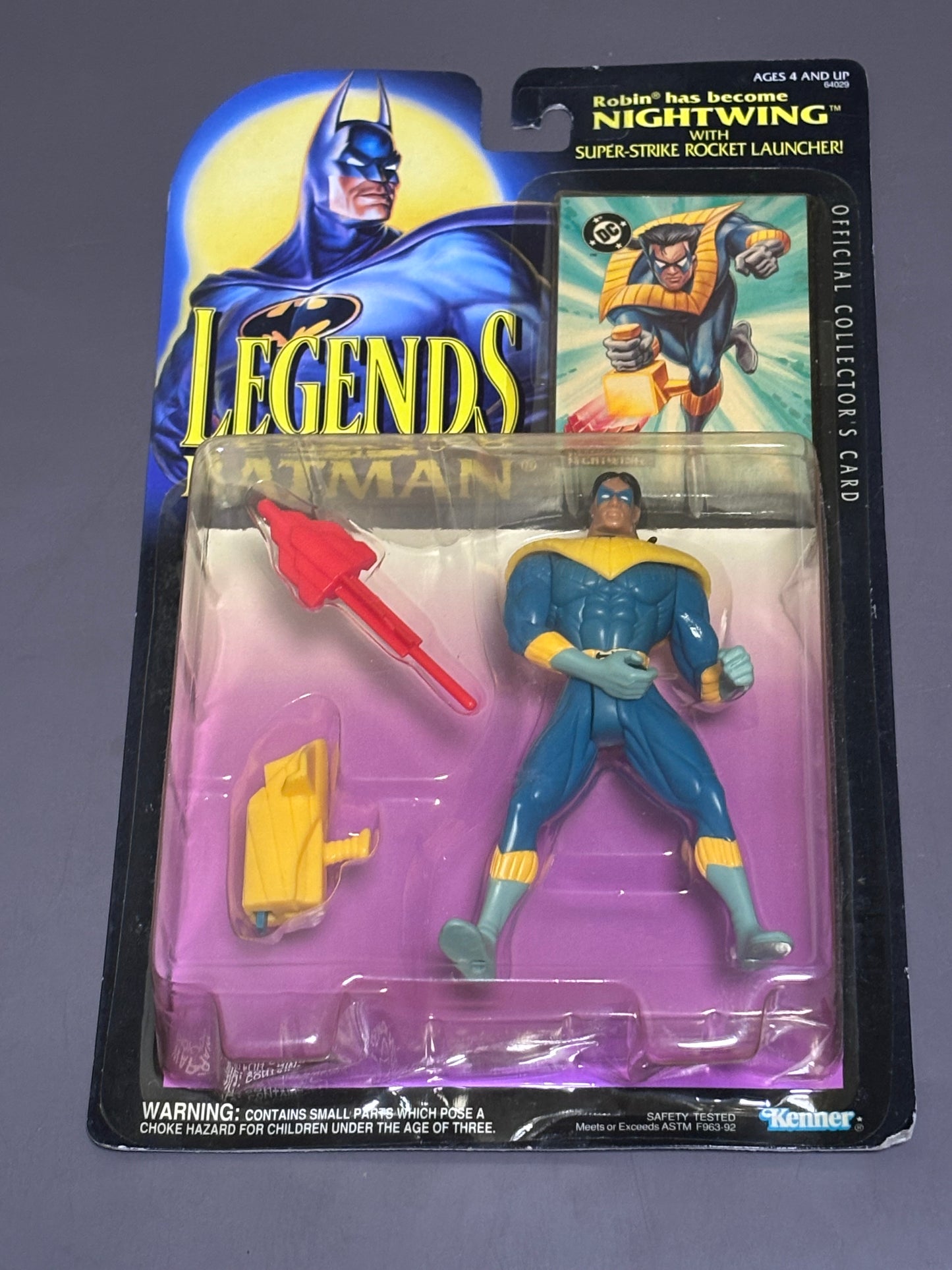 Legends of Batman Nightwing Super Strike Figure DC Comics Kenner Sealed New