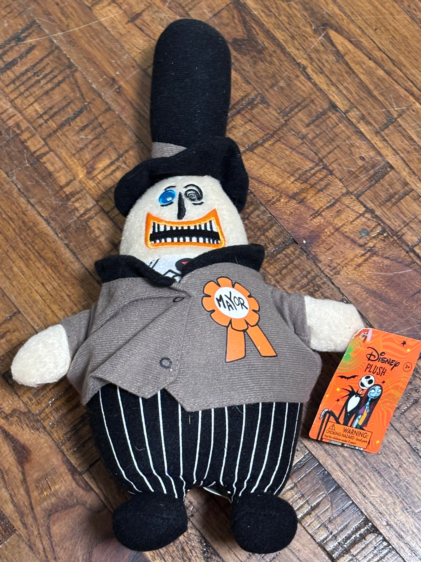 Nightmare Before Christmas Mayor Plush Doll 9” Disney New With Tags