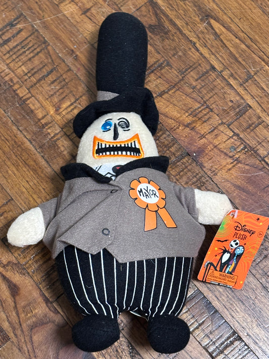 Nightmare Before Christmas Mayor Plush Doll 9” Disney New With Tags