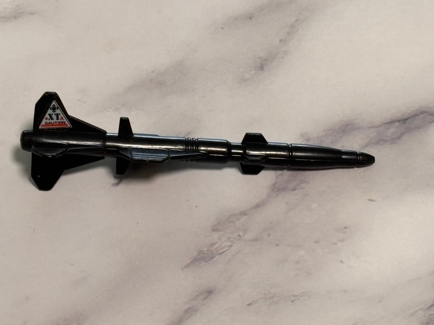 GI Joe Cobra Darklon Evader Missle Bomb Original 1989 Vehicle Black Weapon Part