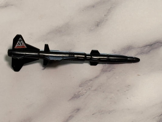 GI Joe Cobra Darklon Evader Missle Bomb Original 1989 Vehicle Black Weapon Part