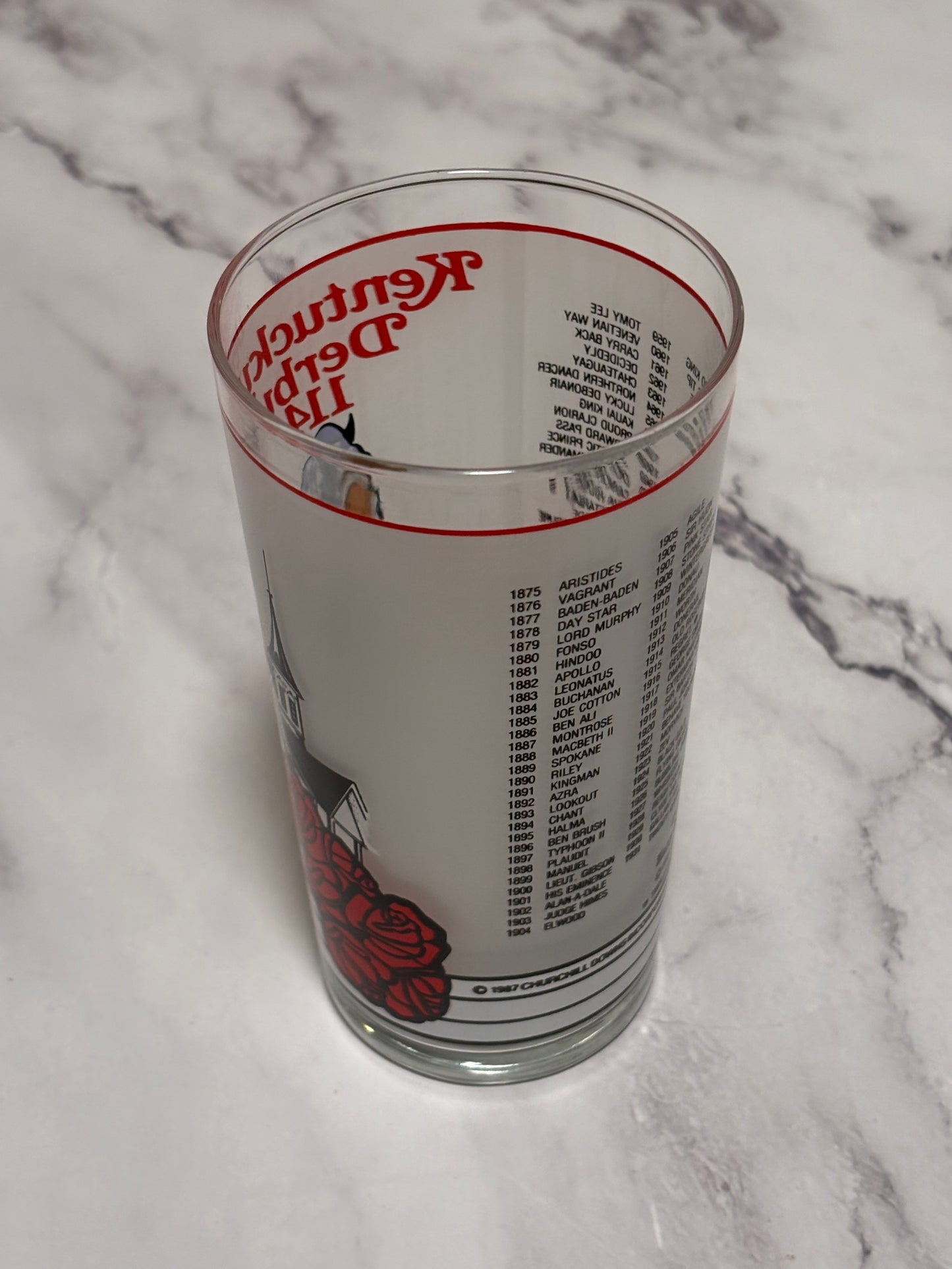 1988 Kentucky Derby Official 114th Churchill Downs Vintage Julep Glass Louisville