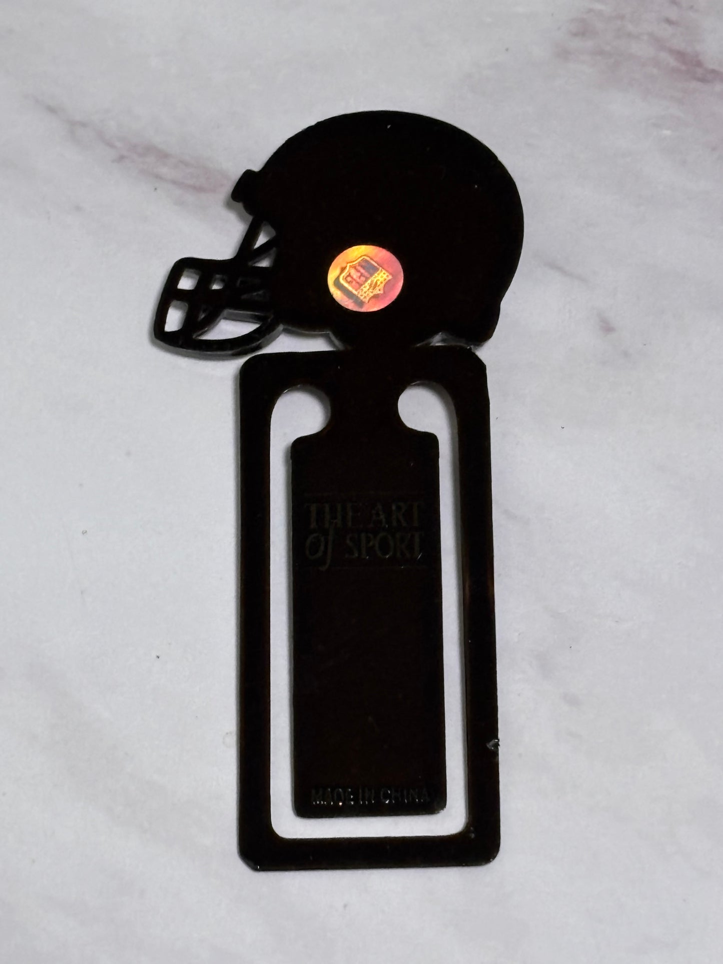 Tampa Bay Bucs book marker mini helmet Pro Football NFL Read all about it!