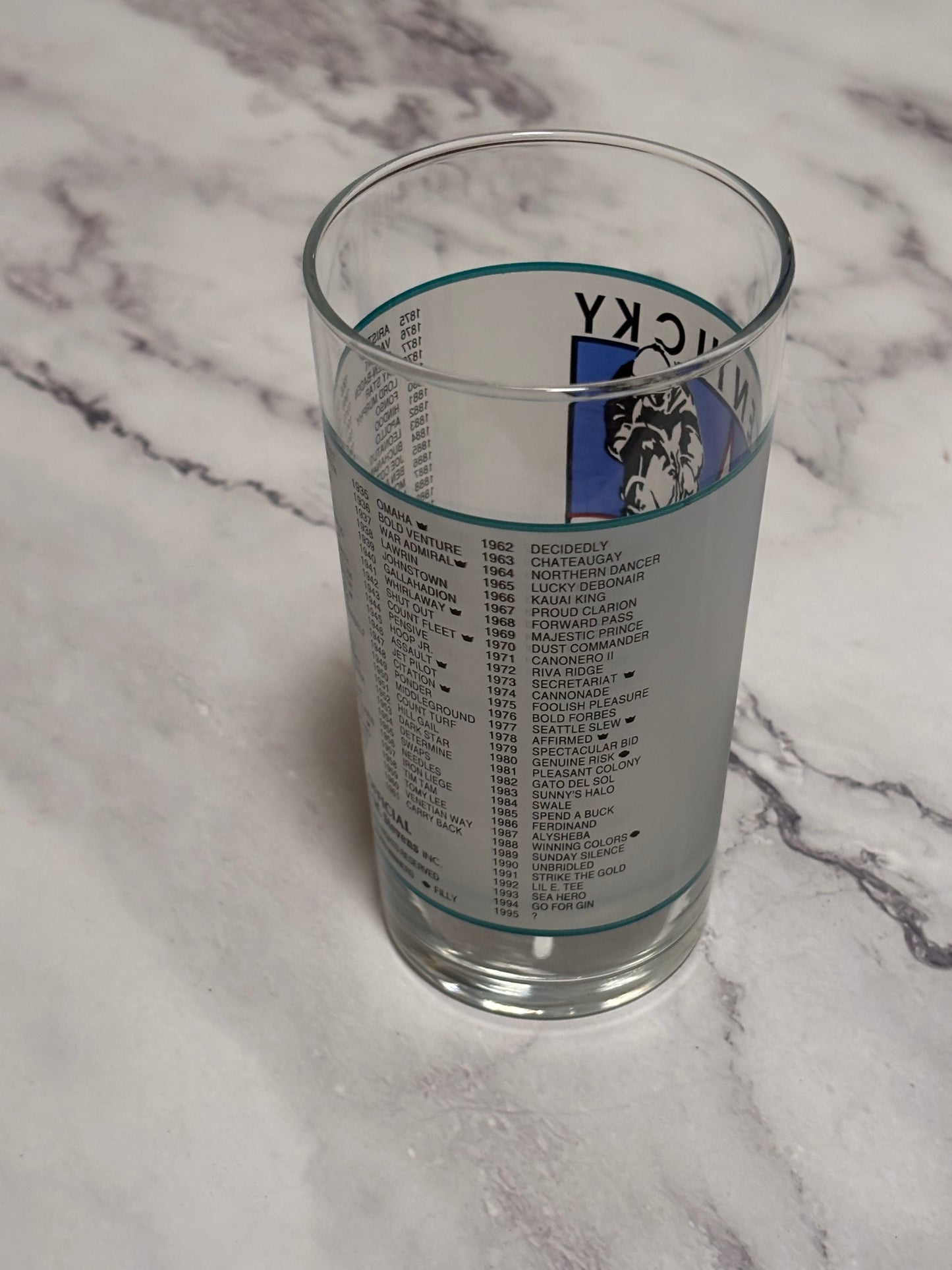 1995 Kentucky Derby Official 121st Churchill Downs Vintage Julep Glass Louisville
