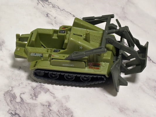 Vintage GI Joe Bomb Disposal Vehicle Bulldozer Tractor Only 1985 Hasbro