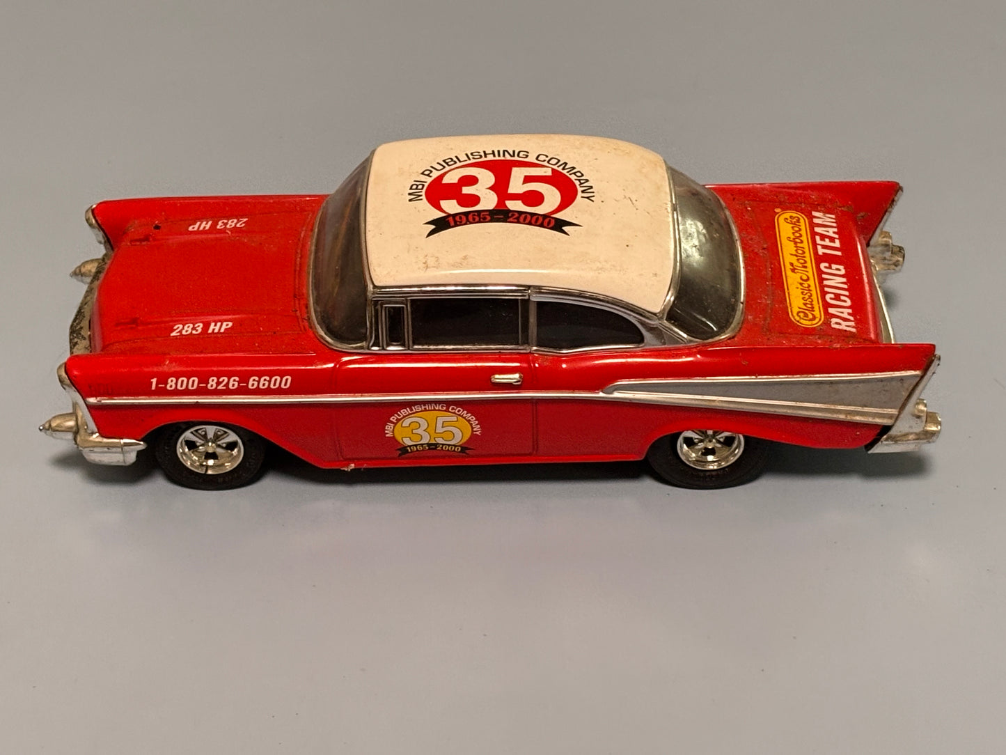 Ertl Collectibles 1957 Chevy Diecast Bank 1/25 MBI Publishing Company 1965-2000