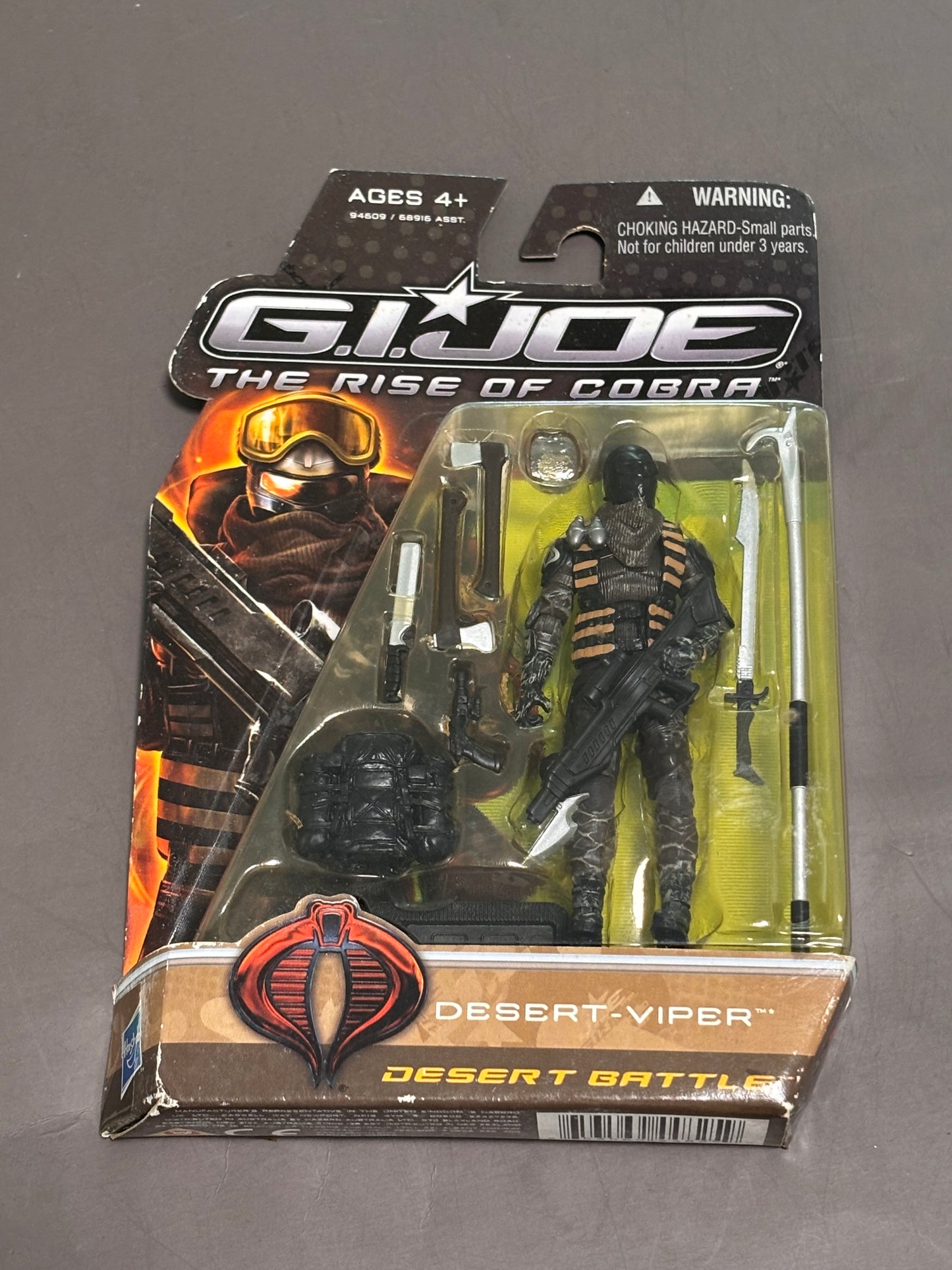 GI Joe Rise of Cobra Movie Desert Viper Desert Battle Action Figure New 2009 ROC
