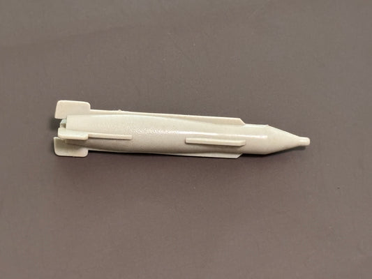 Vintage Hasbro GI JOE 1986 Gray White Tomahawk Grey Missile Large Bomb Part