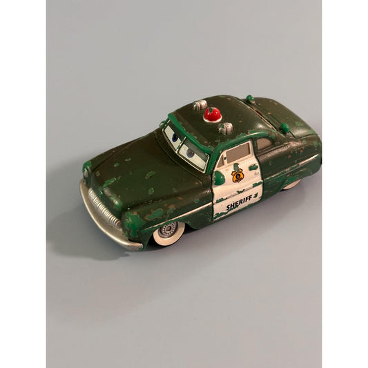 Disney Pixar Cars Christmas Holiday Spirit Sheriff Diecast 1:55 Green