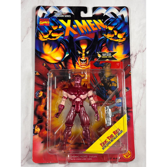 X-MEN Vintage 1995 Marvel Comic's Eric The Red Action Figure Toy Biz New